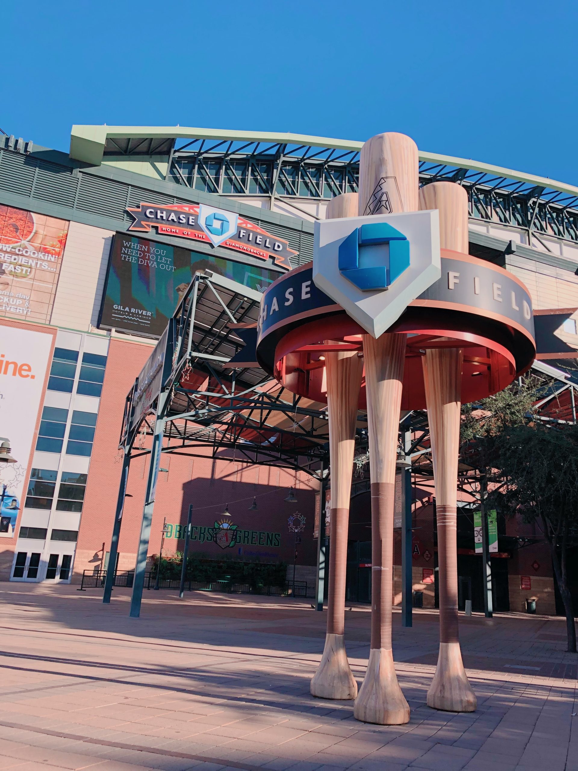 Picture of the entrance to Chase Field in Phoenix, Arizona.